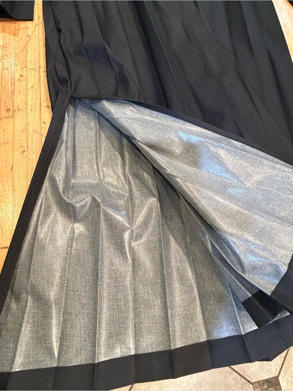 MarlaWynne Black Pleated Trench Coat - Picture 6 of 9